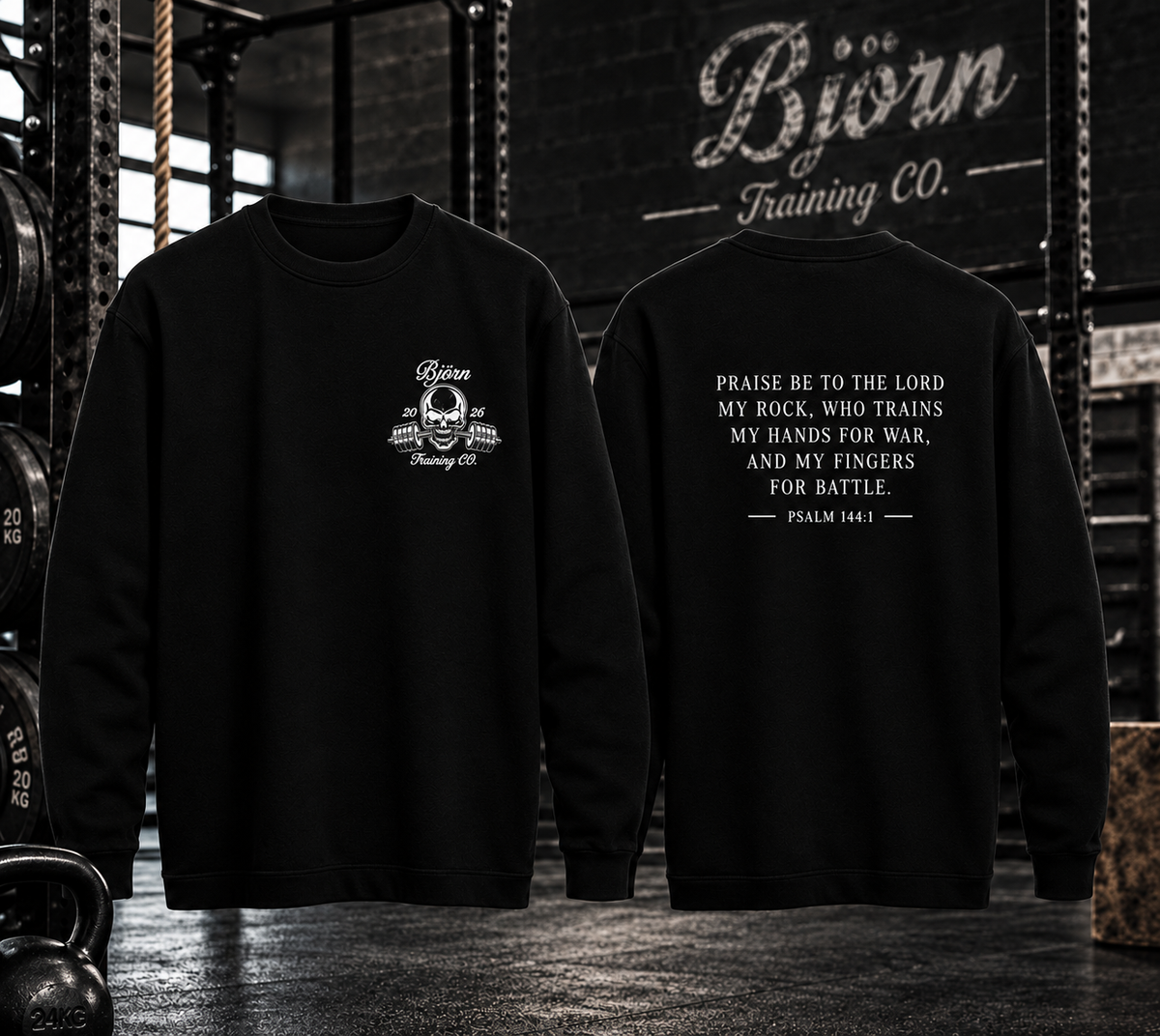 Björn Training CO. Jumper "Psalm 144.1"